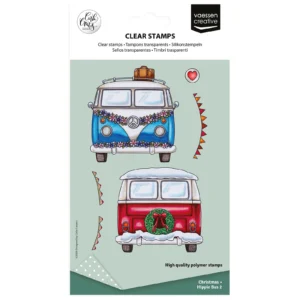 Vaessen Creative Clear Stamps by Carla Creates Christmas Hippie Bus 2