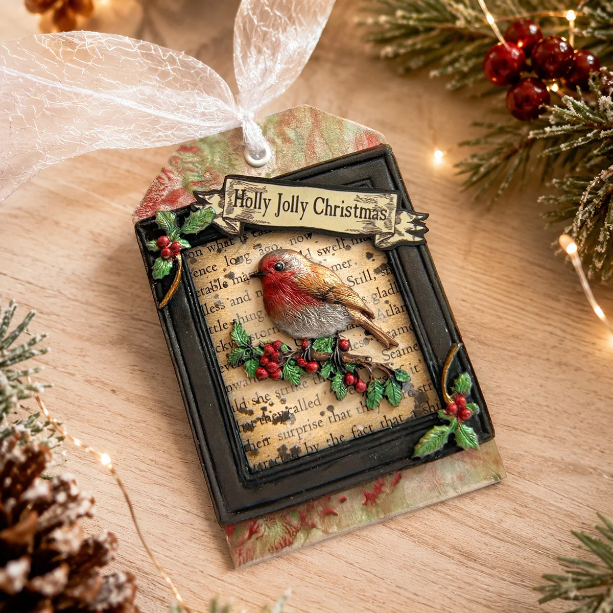 Cosmic Shimmer Winter Robin Silicone Mould