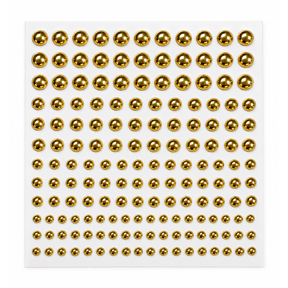Gold Self-Adhesive Gems