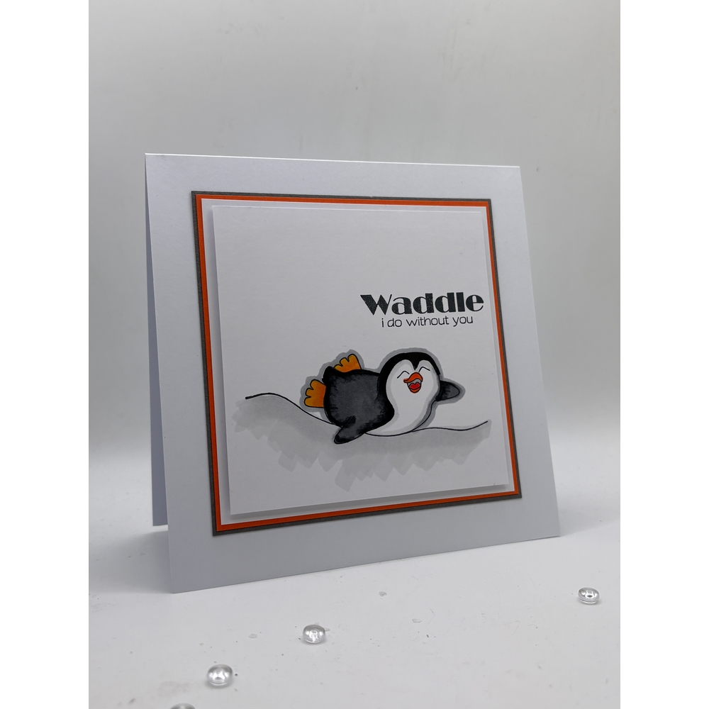Vaessen Creative Clear Stamps by Carla Creates Christmas Penguin 1
