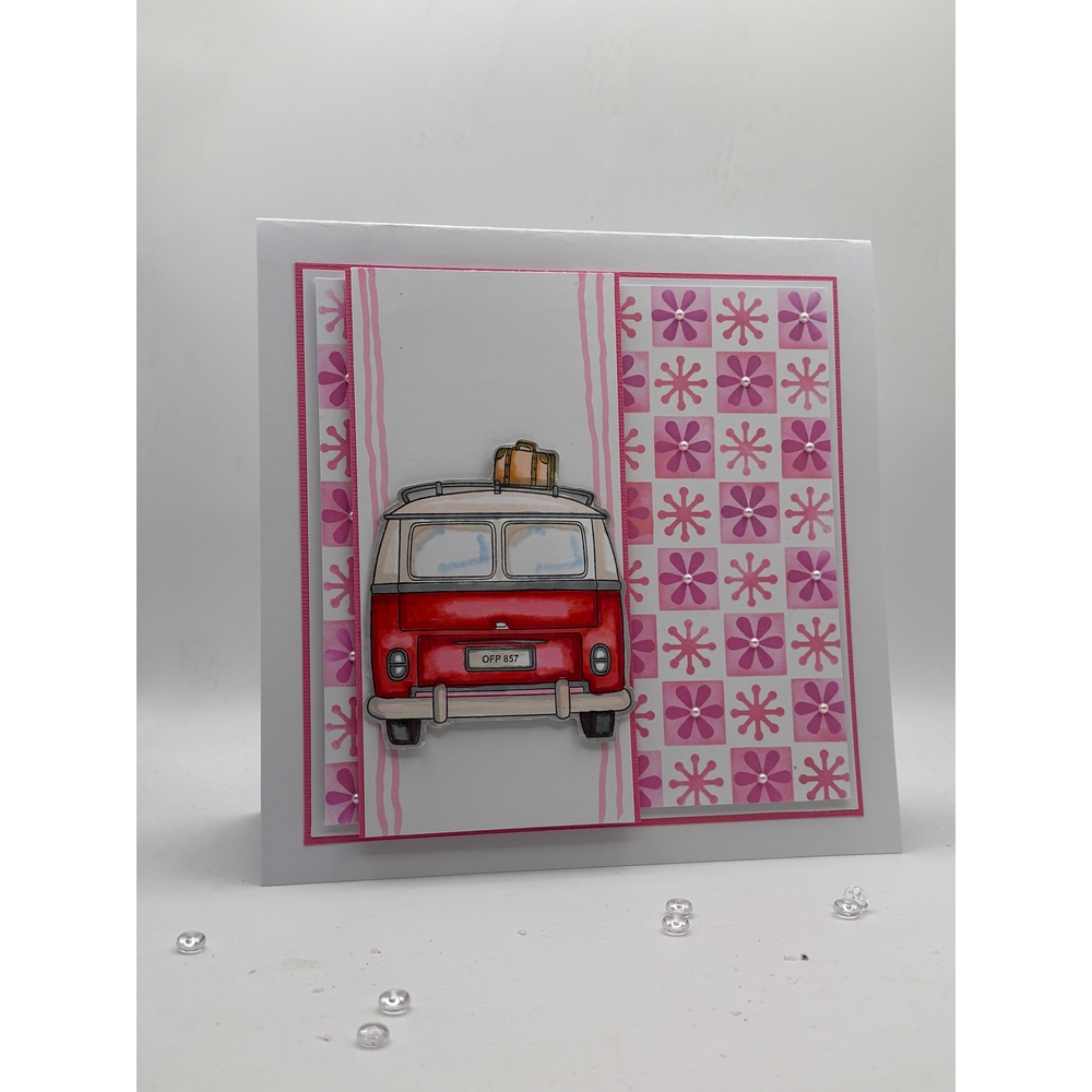 Vaessen Creative Layered Stencils Checkered Pattern 3pcs