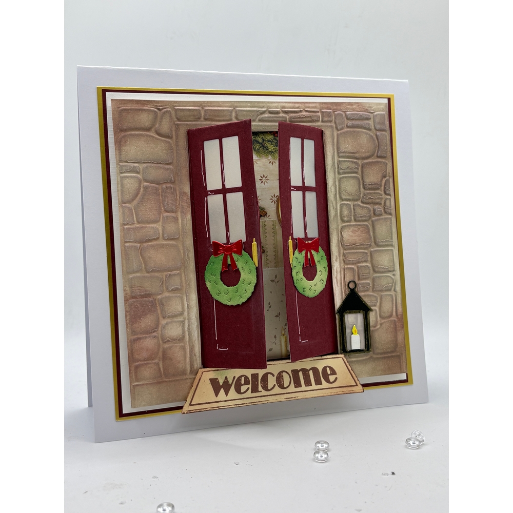 Vaessen Creative Cutting and Embossing Dies by Carla Creates Christmas Door - Image 2