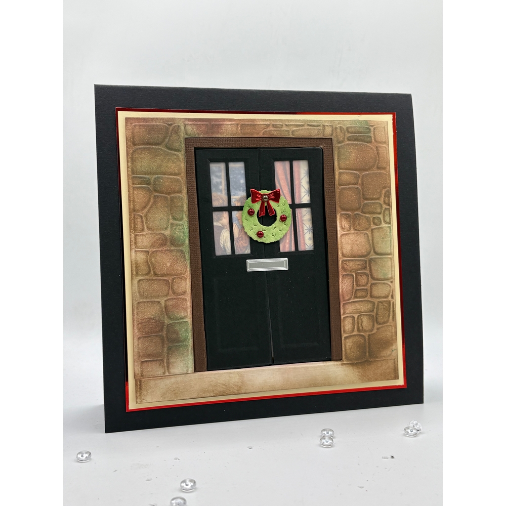 Vaessen Creative Embossing Folder by Carla Creates Christmas Door