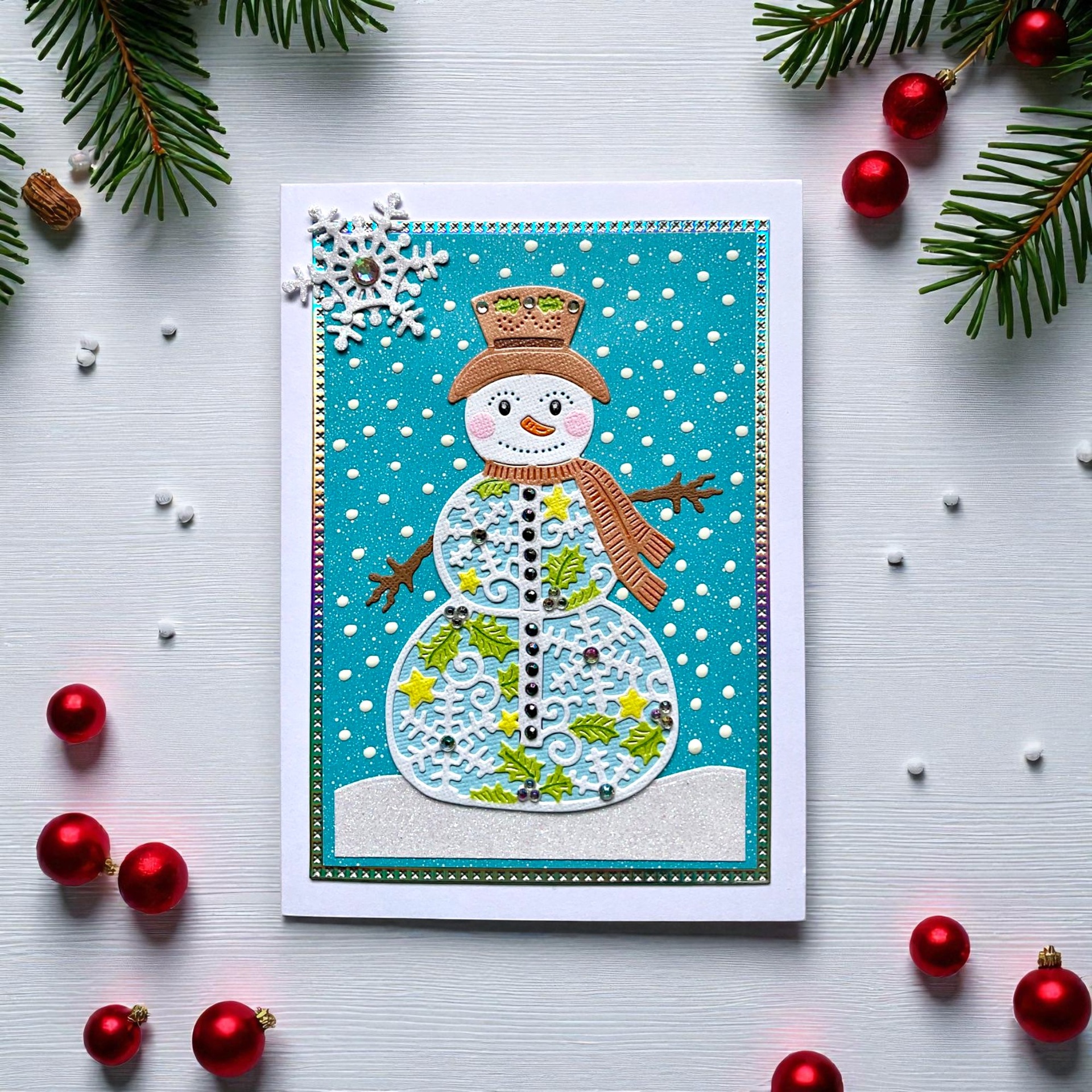 Sweet Dixie Filigree Snowman die set - Image 2