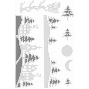 Sweet Dixie Snowy Christmas Village die set