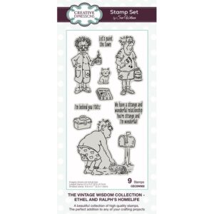 Ethel and Ralph’s Homelife Clear Stamp Set By Sue Wilson
