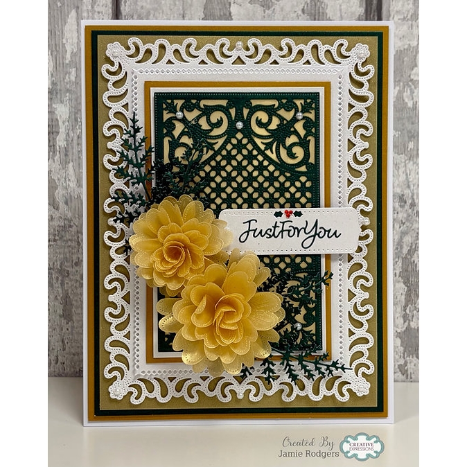 Jamie Rodgers Crafts Arabesque Rectangle Die Set - Image 2