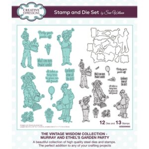 Murray and Ethel’s Garden Party Stamp & Die Set By Sue Wilson