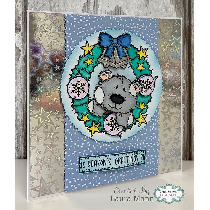 Jamie Rodgers Crafts - Silver Constellation Holographic Card