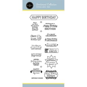 Jamie Rodgers Crafts Birthday Labels - Male