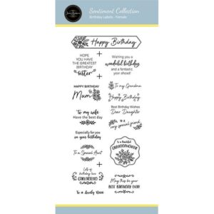 Jamie Rodgers Crafts Birthday Labels - Female