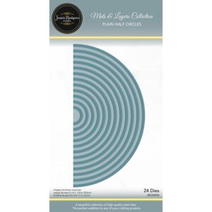 Jamie Rodgers Crafts Birthday Plain Half Circles Die Set