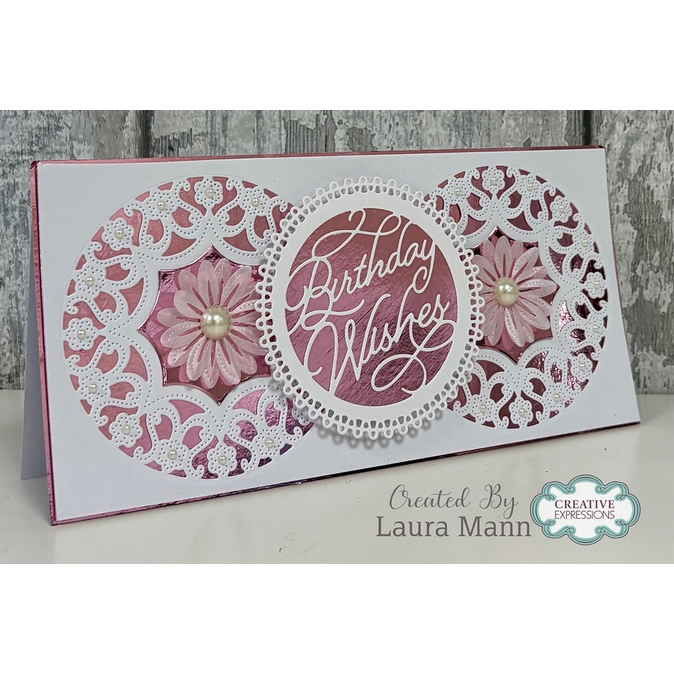 Jamie Rodgers Crafts Birthday Wishes Circle Die Set