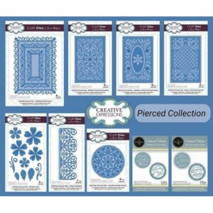 Jamie Rodgers Crafts Pierced Collection & Circle Sentiments Die Bundle