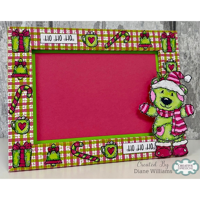 Woodware Christmas Bertie A6 Clear Stamp Set - Image 5