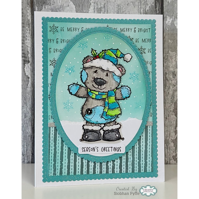 Woodware Christmas Bertie A6 Clear Stamp Set - Image 3