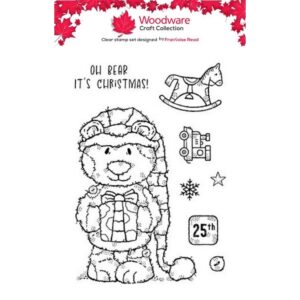 Woodware Christmas Gift A6 Clear Stamp Set