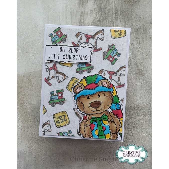 Woodware Christmas Gift A6 Clear Stamp Set