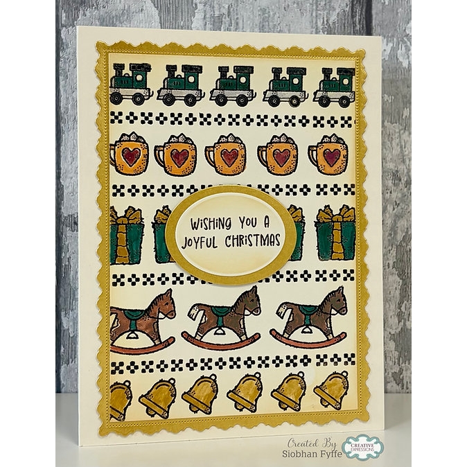 Woodware Christmas Gift A6 Clear Stamp Set - Image 3