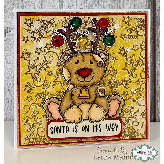 Woodware Reindeer Costume A6 Clear Stamp Set - Image 4