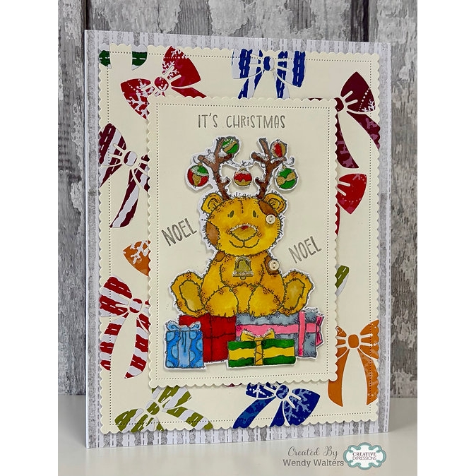 Woodware Reindeer Costume A6 Clear Stamp Set - Image 3