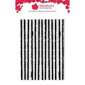 Woodware Patchwork Stripes A6 Clear Stamp Set