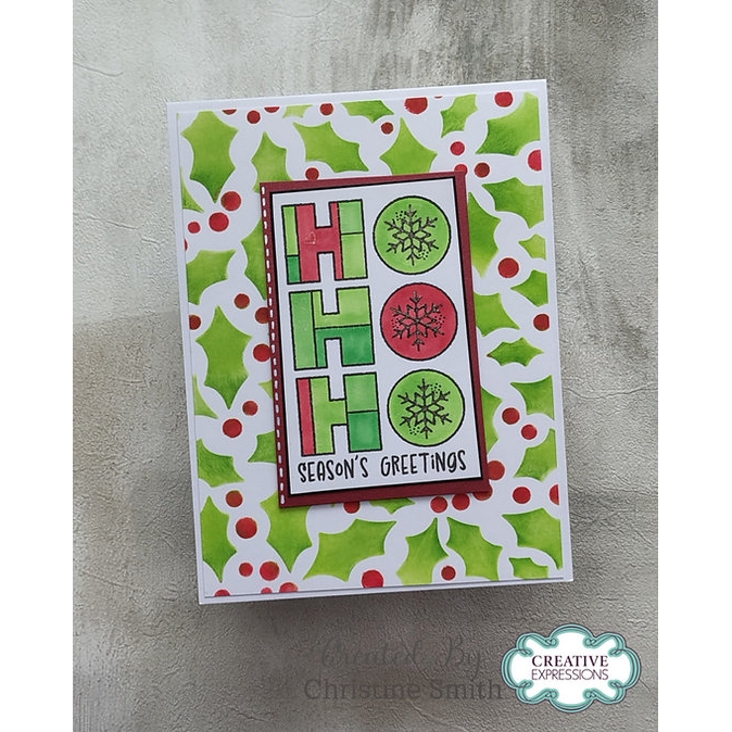 Woodware Holly & Berries 6x6