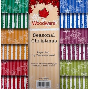 Woodware Seasonal Christmas 8x8" 140gsm Paper Pad