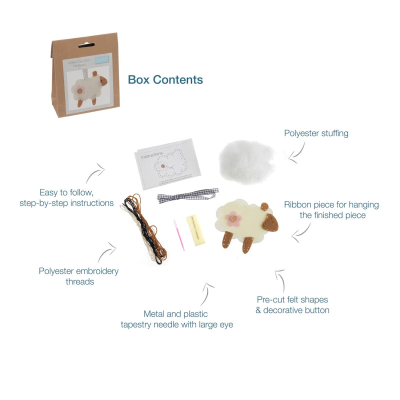Felt Decoration Kit: Sheep - Image 4