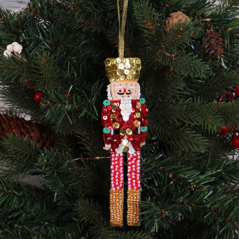 Felt Decoration Kit: Christmas: Beaded Nutcracker