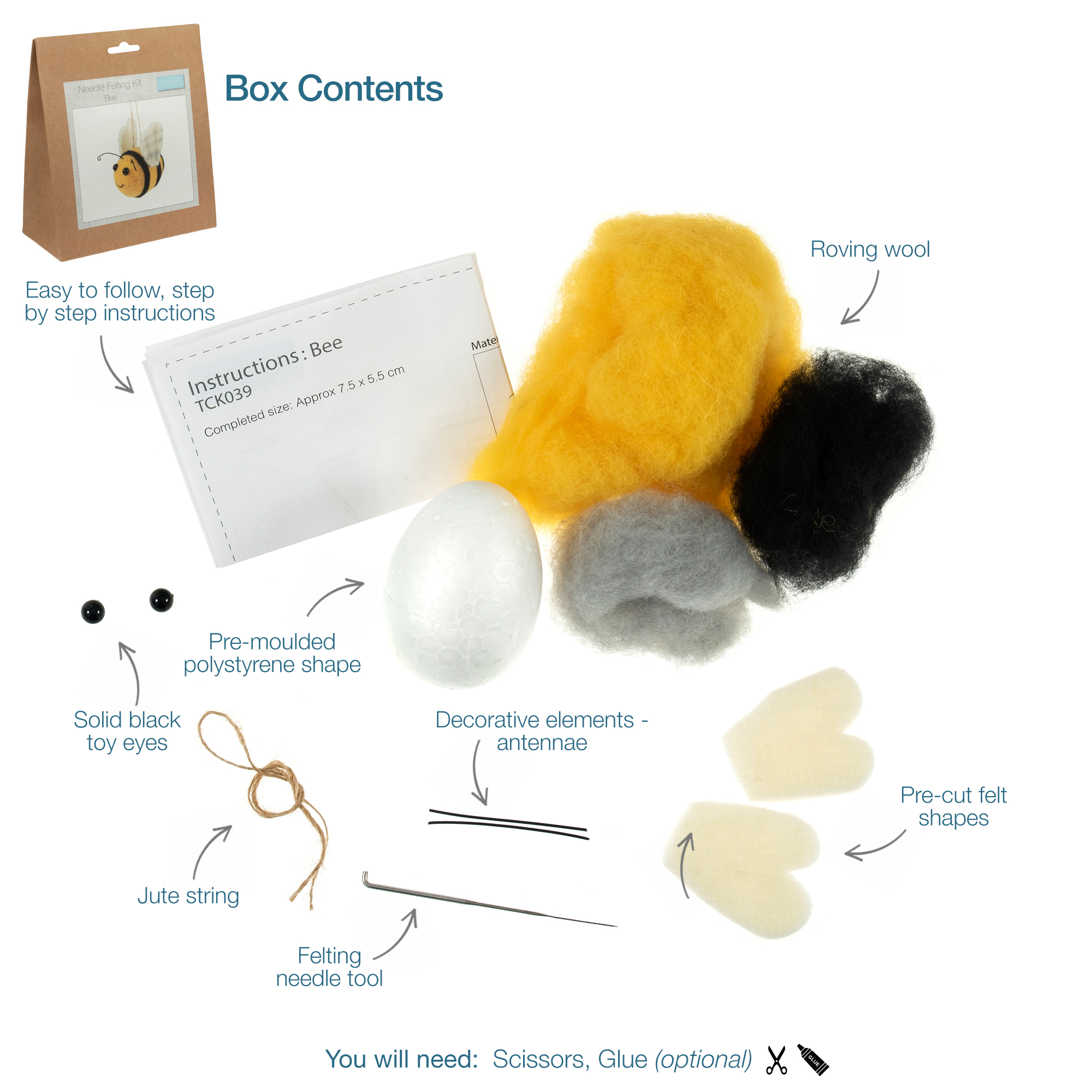 Needle Felting Kit: Bee - Image 4