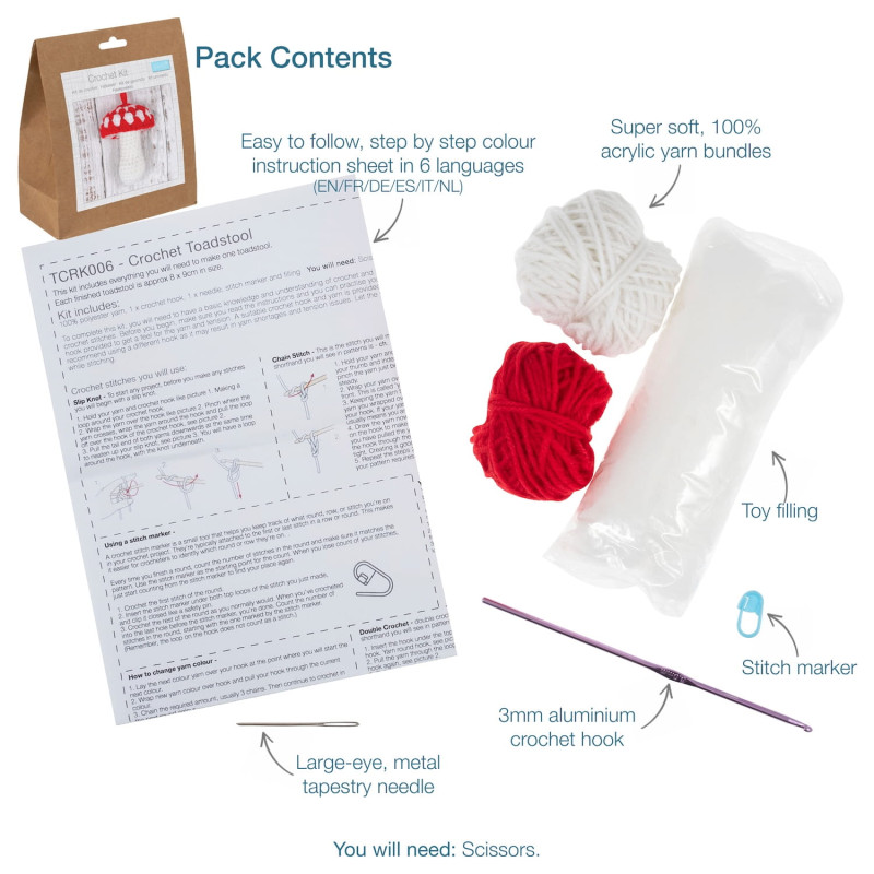 Crochet Kit: Toadstool - Image 3
