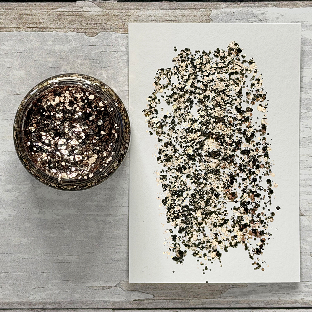 Tim Holtz Distress Liquid Tinsels Chunky Glitter - Tarnished (1oz)