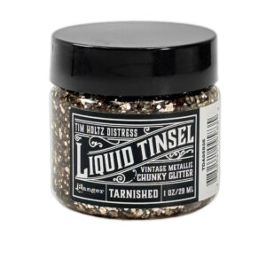Tim Holtz Distress Liquid Tinsels Chunky Glitter - Tarnished (1oz)