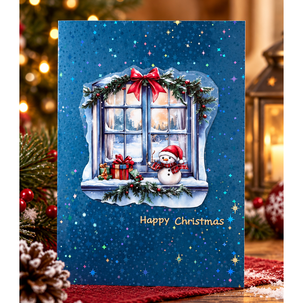 Transparent Adhesive Sheets A4 Star Design